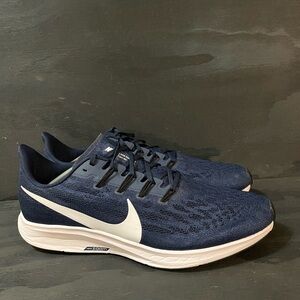 Nike Air Zoom Pegasus 36 Men's Size 12.5 Navy Blue White Shoes BV1773-402